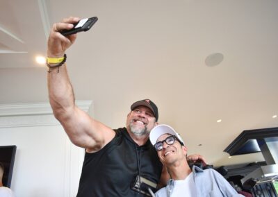 two men taking a selfie