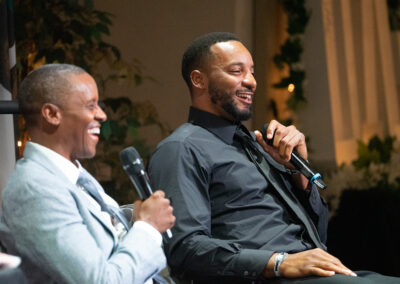 norman powell on stage at the gala event